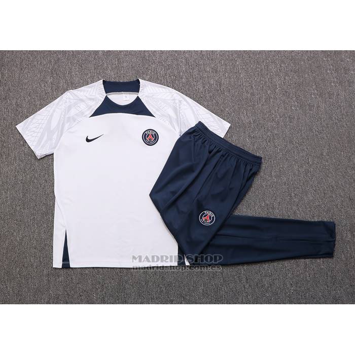 Chandal del Paris Saint-Germain Manga Corta 2022-2023 Blanco